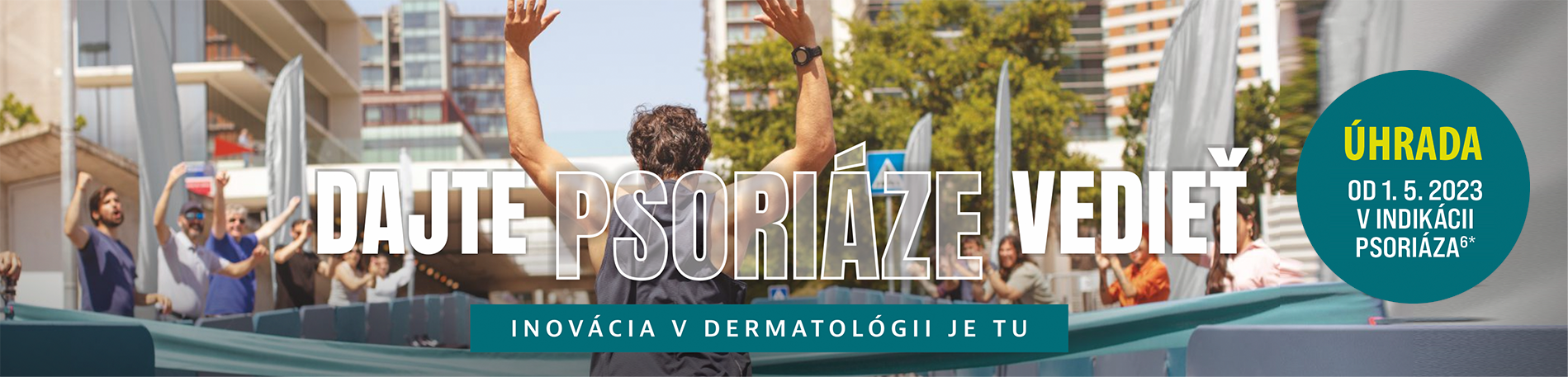 Dajte psoriáze vedieť – banner
